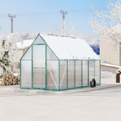 #ad #ad Polycarbonate Greenhouse for Outdoors Large Walk In Greenhouse with Roof Vent $195.25