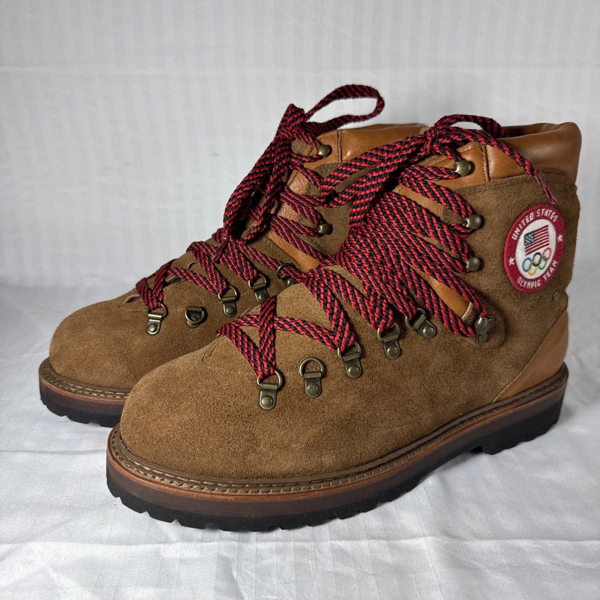 Polo Ralph Lauren Lace Up Brown Boots for Men for Sale 