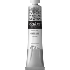 Winsor Newton Artisan Water Mixable Oil Colour, 6.75-oz 200ml, Titanium