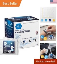 Convenient 200 Count Anti-Static Lens Wipes for Eyeglasses  iPads - Smudge-Free