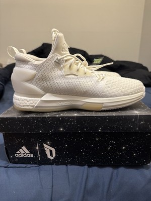 adidas D Lillard 2 Boost White Primeknit Glow in the Dark 2016 US 9 Basketball