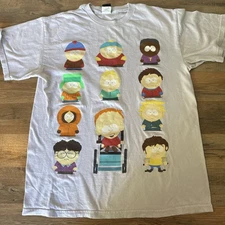 South Park Tshirt 2011 Men’s Medium 11 Characters Class Kenny Cartman