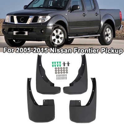 Front Rear Splash Guards Mud Flaps For Nissan Frontier 05-15 Pickup 4-Door 2.5L