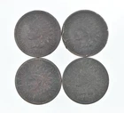 Lot of 4 STRONG Liberty 1881 1882 1884 1887 Indian Head Cent Lot *059