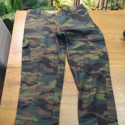 Men’s Camouflage AND Navy Cargo Pants. Selling Together. Wore One Time.