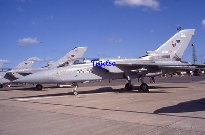 35mm Aircraft Slide Tornado ZE961 RAF Mildenhall 1990