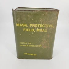 Vintage US Military M9A1 Field Protective Gas Mask Can Key