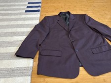 Oak Hill Perfect Fit Blazer Burgundy Size 50R