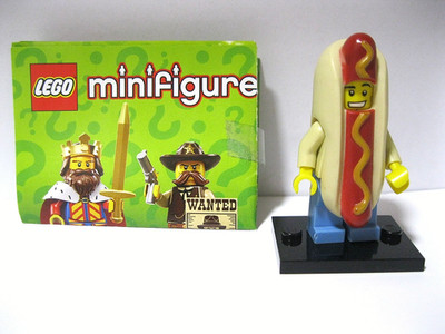 Lego Figure Serie 13 ( 71008 ) Hot Dog Man Minifigure 71008-14 Wurst Kostüm