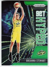 2021 Panini Prizm WNBA Get Hyped Prizms Green Breanna Stewart #1 Seattle Storm