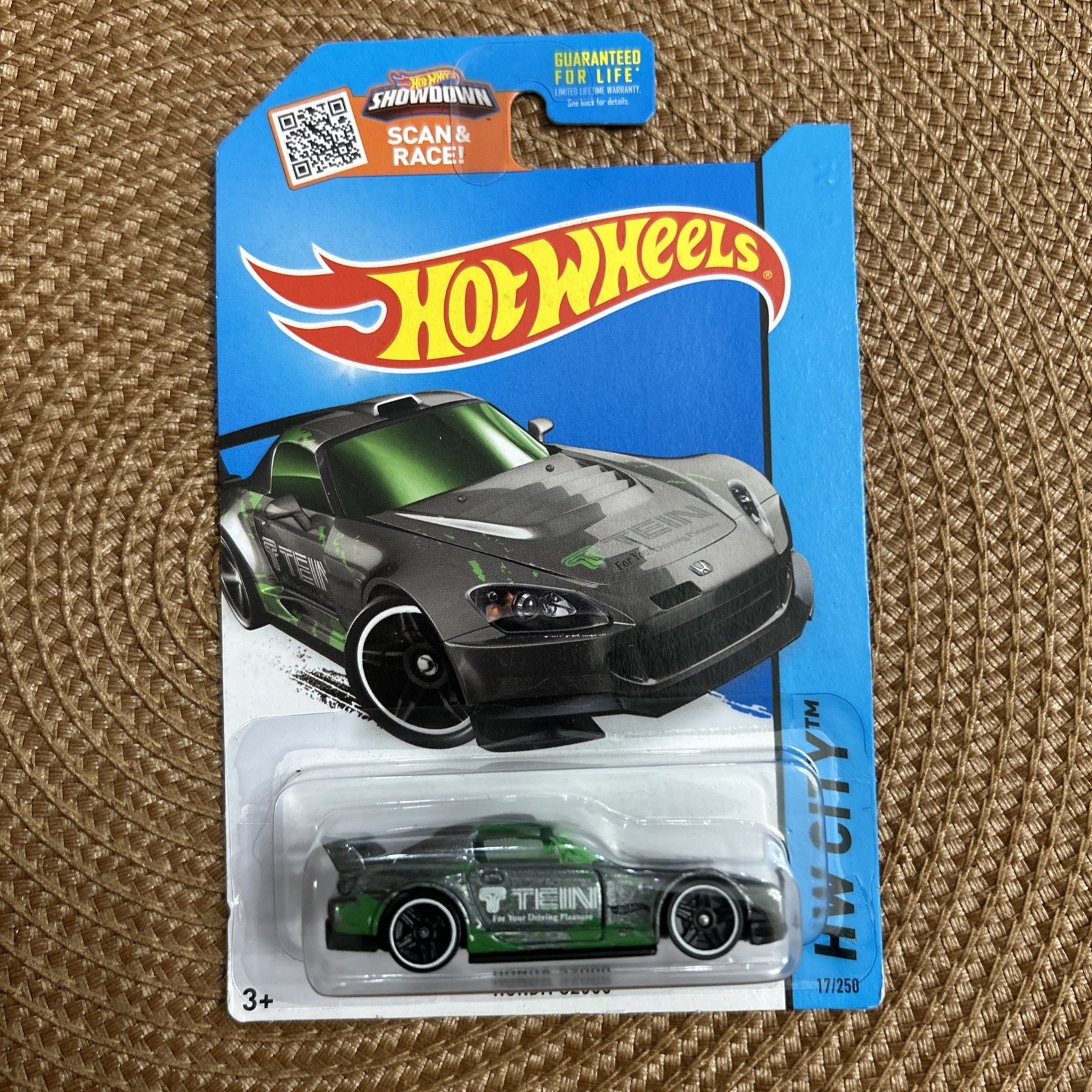 Hot Wheels 2015 HONDA S2000 Green/Grey TEIN Logo HW CITY