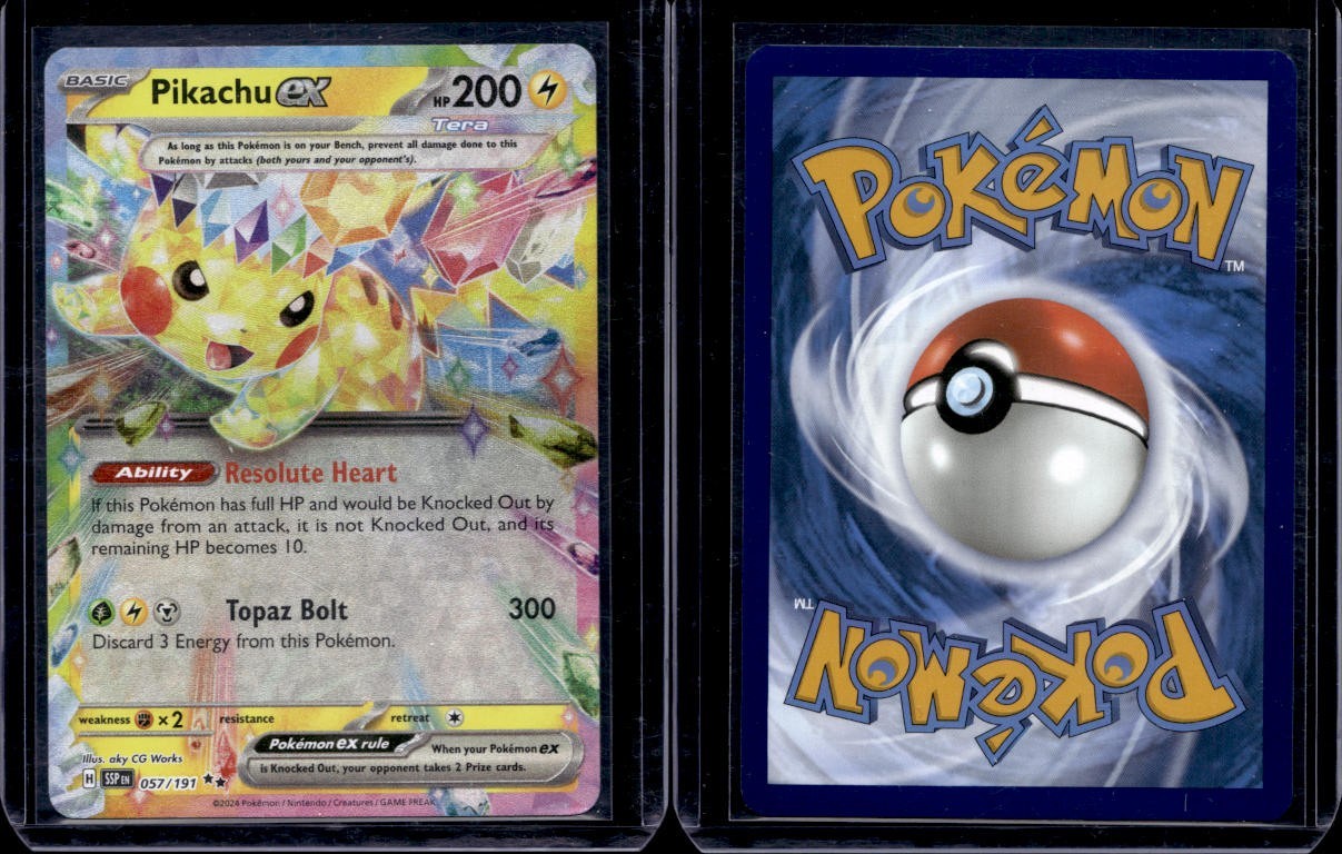 Pikachu ex 57/191 - Pokemon TCG Surging Sparks Double Rare
