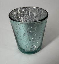 Tealight Candle Holder Set of 18-Clear Blue Glass Votive Candle Holders New