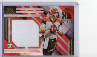 2020 Panini Xr - Joe Burrow RC Rookie XL Materials /49 JERSEY NUMBER #RXM-1