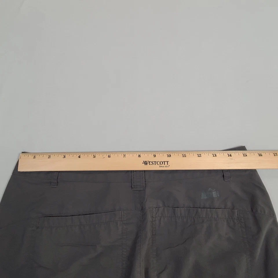 Pantalones Cortos REI Mujer 8 Gris Exterior Activo Informal Comodidad Elegante Damas Foto 3 de 4