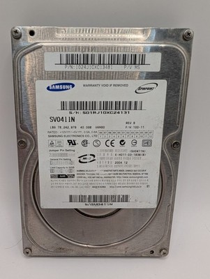 Samsung SP0411N 40Gb IDE 3.5 HDD Hard Drive
