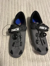 Sidi Men's Genius 10 Road Bicycle Shoes Black/Grey EUR 41.5 Women Men 8 W 10.5