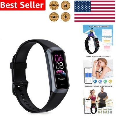 Smart Fitness Watch: 24/7 Health Monitor, Blood Oxygen, HR, Sleep, 1.1