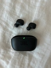 CLEANED CHARGED JBL Vibe Beam True Wireless Bluetooth Earbuds - Black