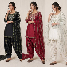 SALWAR KAMEEZ PAKISTANI INDIAN WEDDING PARTY WEAR DRESS BOLLYWOOD SUIT SHARARA