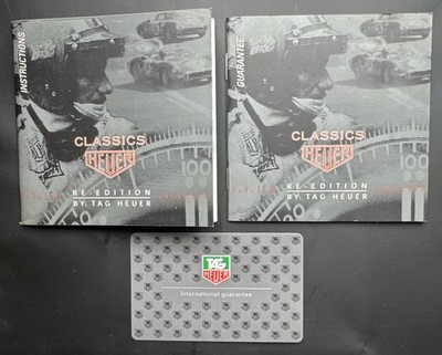 TAG Heuer Classics Re-Edition Set: Manual + Garantieheft + Karte (1/00)