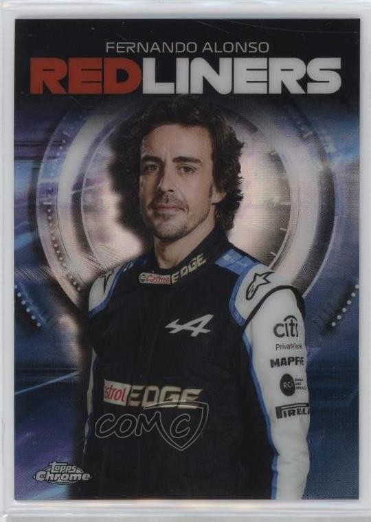 2021 Topps Chrome Formula 1 Redliners Max Out Fernando Alonso #RL-6 18ms
