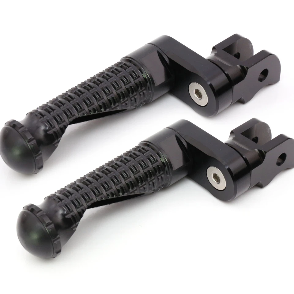 Clavijas de pie delanteras inferiores negras para Ducati Monster 1200 R 16-18 19 CNC SHADOW 25 mm Foto 4 de 4