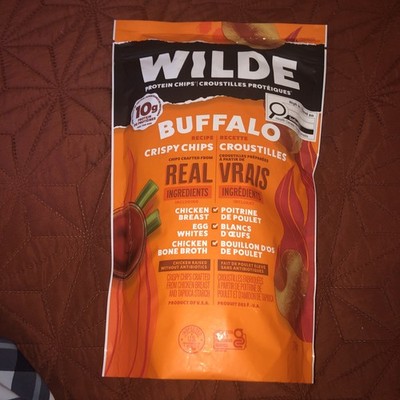 wilde protein chips. Extra Crunchy Buffalo. 10G Of Protein Per Serving! 8.5 Oz