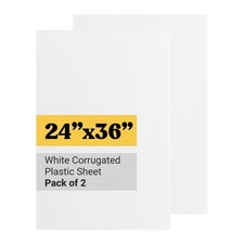 Corrugated Plastic Sheets Coroplast Sign Blank Board, 24 x36 Inches 3/16