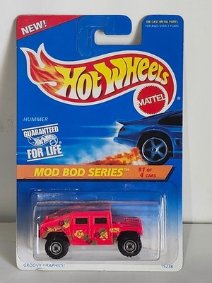 1996 HOT WHEELS HUMMER # 396 MOD POD SERIES #1 OF 4  PINK *
