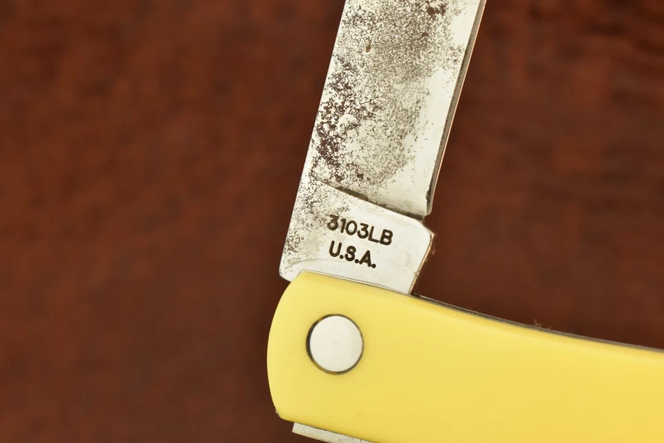 CUCHILLO MOORE MATADOR HECHO EN TEXAS EE. UU. AMARILLO JUMBO LOCKBACK SODBUSTER (28308) Foto 4 de 4