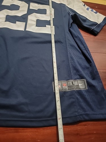 Nike Sewn Emmitt Smith Dallas Cowboys Blue #22 Adult Large On Field Jersey EUC - Picture 4 of 7