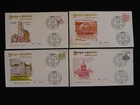 architecture castles set of 4 FDC Germany 1982
