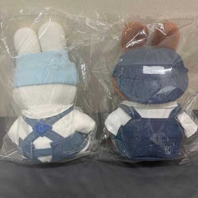 Korea Seoul Seongsu Holy Water Miffy & Melanie Denim Plush Toy 2pc
