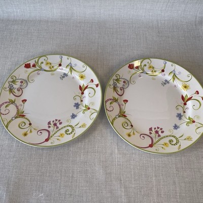 Pier 1 Lyda 10.5  Dinner Plates Set Of 2