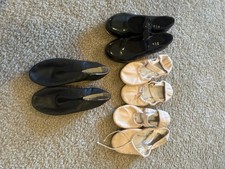 Lot Of 4 kids Dance Shoes : Tap , Ballet, Jazz Sz 9.5-105