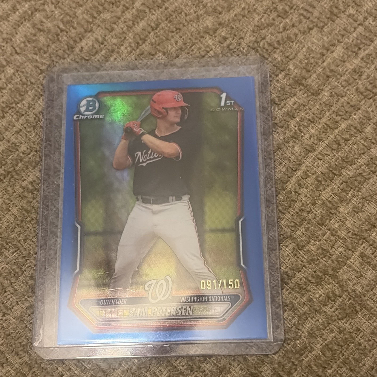 Topps Bowman Chrome 2025 1st Bowman Sam Petersen Blue #BCP-122 /150