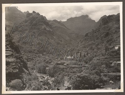 Foto Portugal Madeira São Vicente Tal Landschaft Dorf Kirche 1934