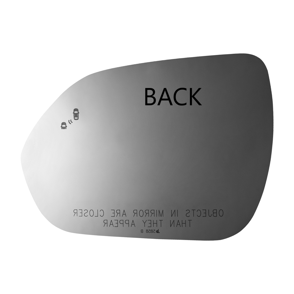 Fits 2123 Kia Seltos PASSENGER SIDE Mirror with Blind Spot w/o Backing