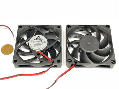 2 Pieces Fan 24v 70mm x 15mm 2pin 7015 3d printer extruder fan cpu blower G33