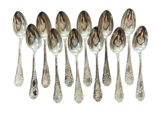 6 petites cuillères en métal argenté - Arts de la table