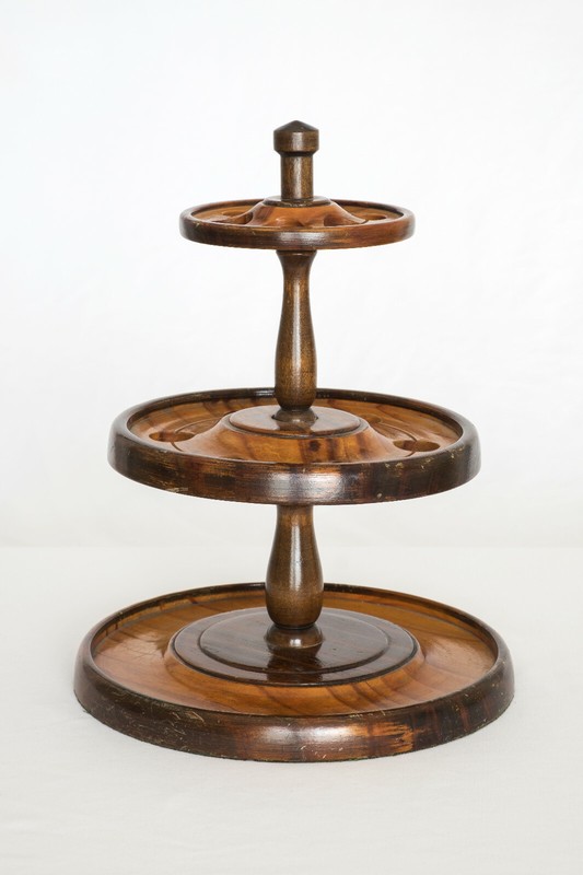 Vintage Twelve (12) Position Smoke Pipe Display Stand Rack Holder