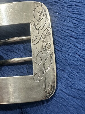 R. Blackinton & Co. Sterling Silver 925 Etched, DAR, Sash/Belt