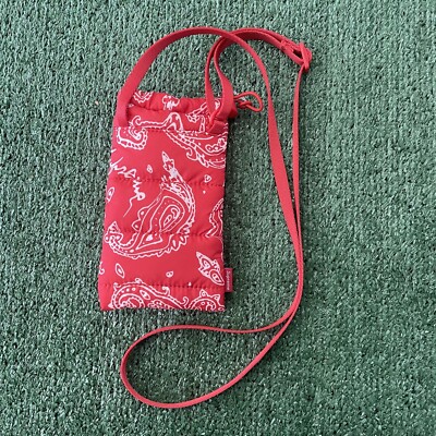 Supreme Puffer Neck Pouch Red Paisley | eBay