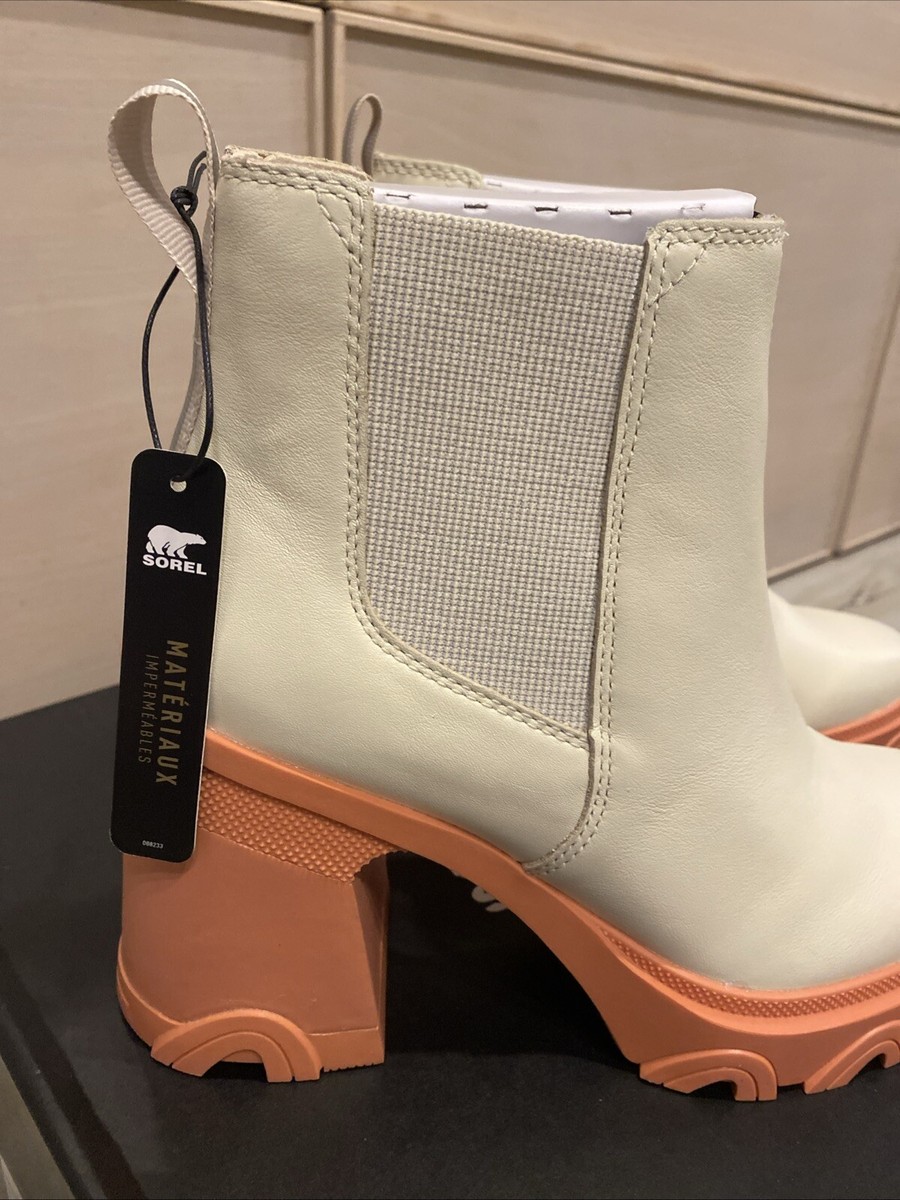 NEW ✨ SOREL Brex Heel Chelsea Natural/Paradox Pink Women's Boots