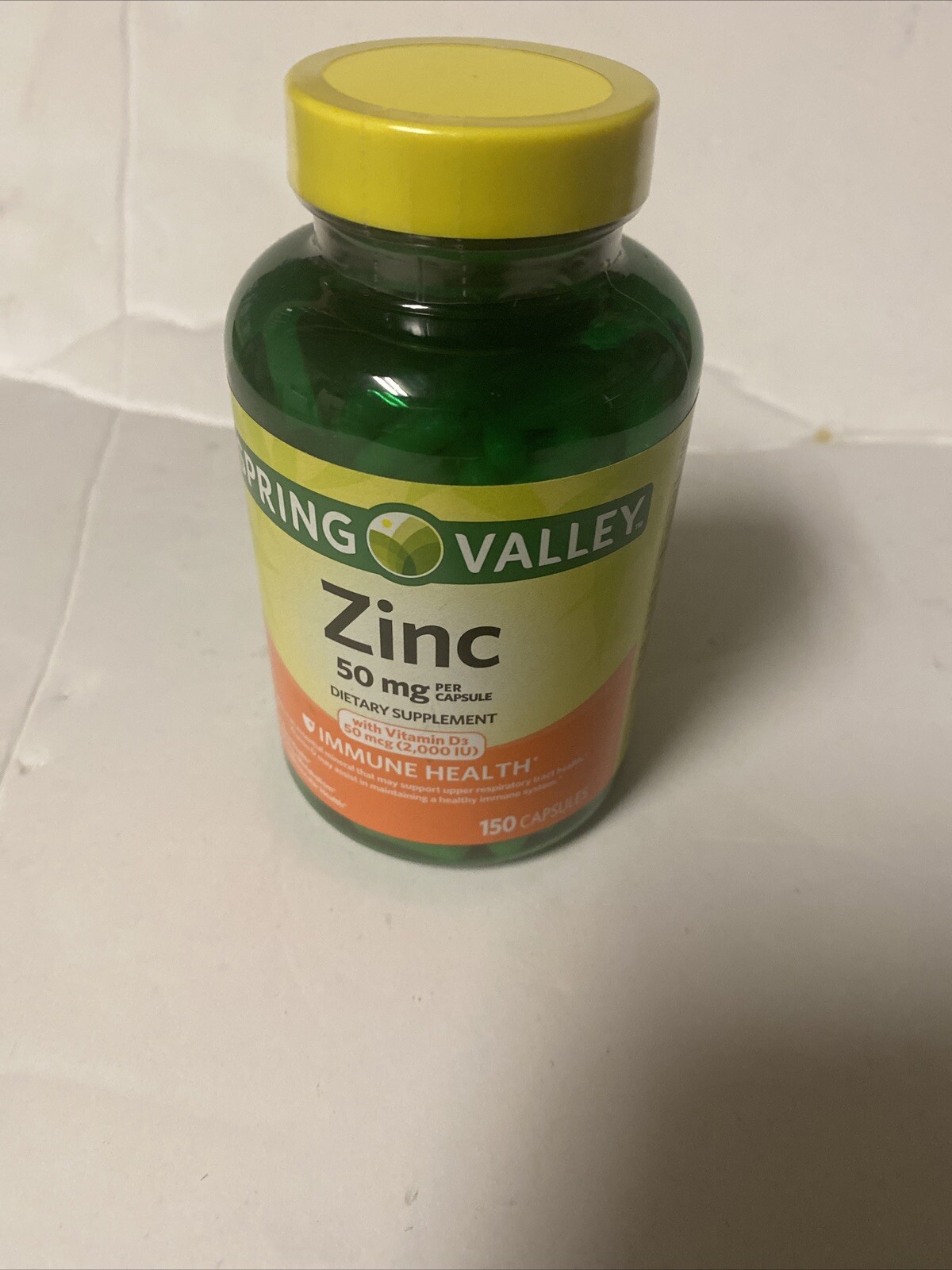 Spring Valley Zinc Immune Support Dietary Supplement Caplets, 50 mg