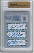 Lars Anderson * Will MIDDLEBROOKS * Almanzar * Autograph Rookie Auto Plate 1/1