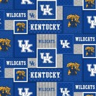 University of Kentucky Wildcats UK Patchwork Fleece Fabric-Fleece Blanket Fabric