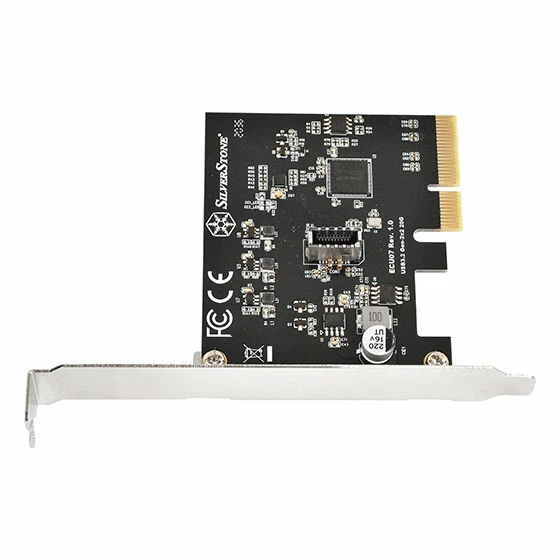 Silverstone ECU07 1 x USB-C (20Gbps) 3.2 PCI-Express Gen 3x4 Expansion Card - Image 3 of 4