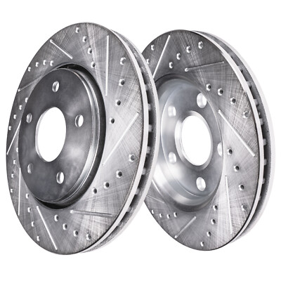 Detroit Axle - Front Disc Rotors Brake Pads Wheel Hubs
